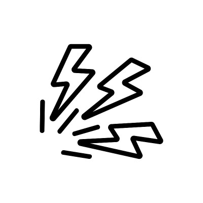 疼痛图标矢量。孤立轮廓符号插图