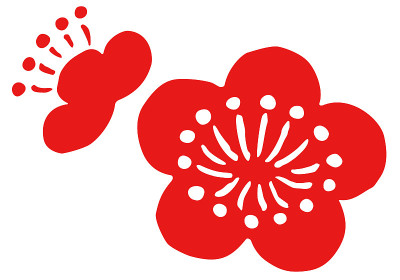 梅花，日本印章图案