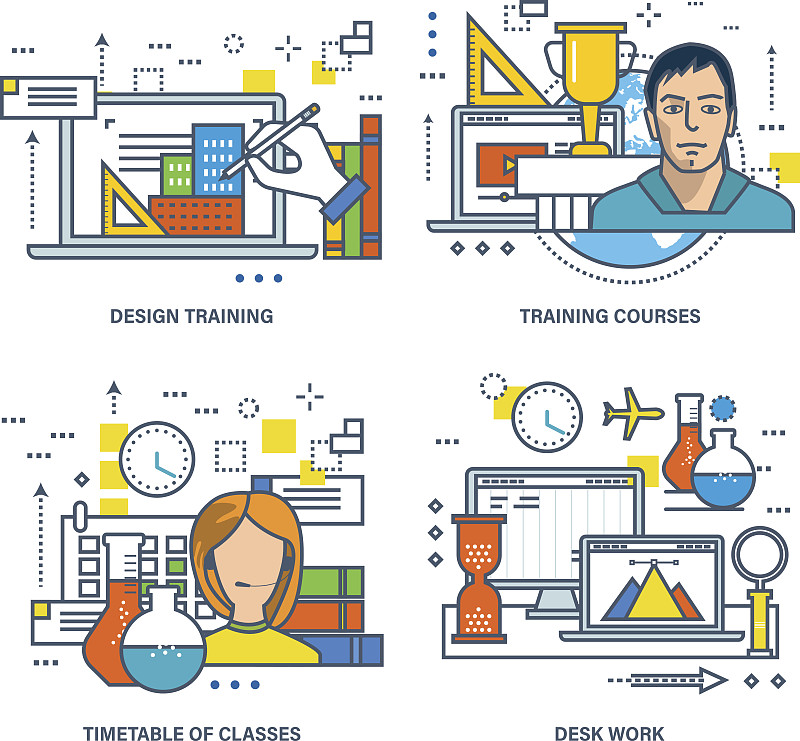 课程表概念班、培训班、案头工作