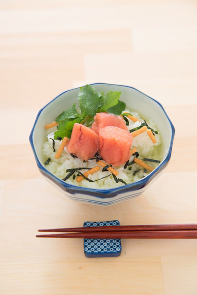 日本料理:鳕鱼子茶煮米饭