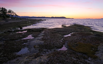 Gabriola岛日落