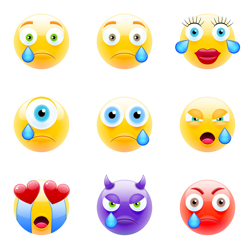 Set of Emoticons. Set of Emoji