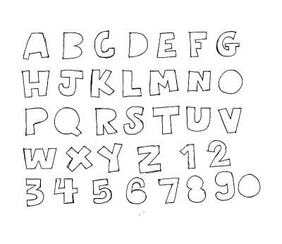 手写字母字体用钢笔写