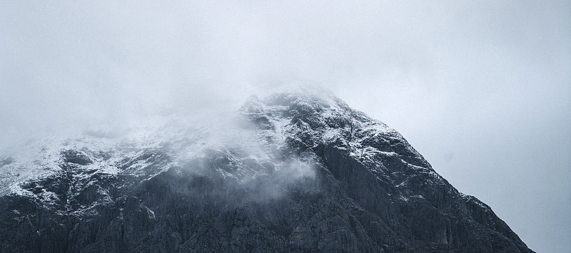 冰雪覆盖的山峰