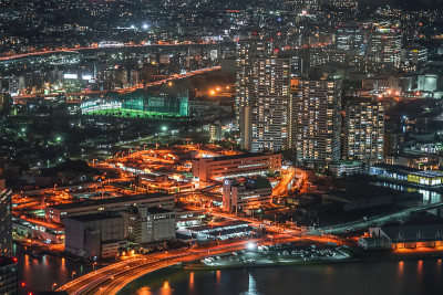 横滨地标大厦的夜景