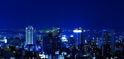 美丽的札幌夜景