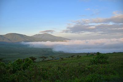 美丽的恩戈罗戈罗火山口景观