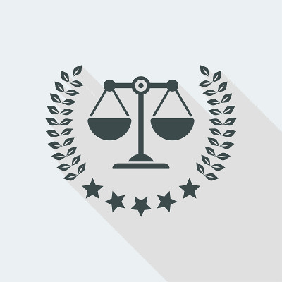 Legal assistance service icon
