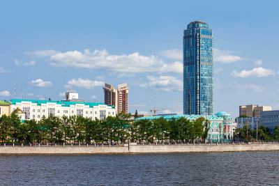 叶卡捷琳堡市中心天际线