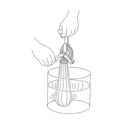 黑色轮廓矢量插图人是使用手搅拌机孤立在白色背景