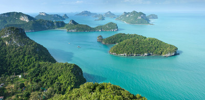 热带岛屿全景