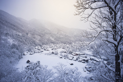 白川县下大雪