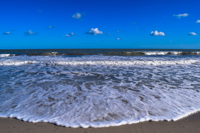 海滩在突尼斯。北非地中海沿岸