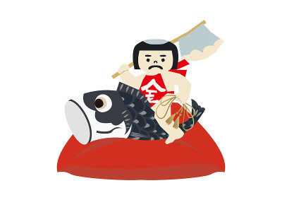 Amulet doll for May festival.Symbol of Japan's ear