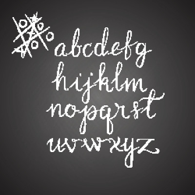 矢量手绘字母