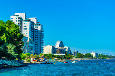 利马索尔的城市风景在塞浦路斯