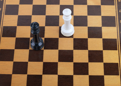 带有数字的木制棋盘