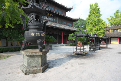 中国周庄- 9月17日:周庄城旭道观或圣堂