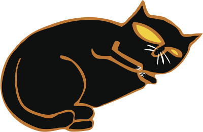 猫躺