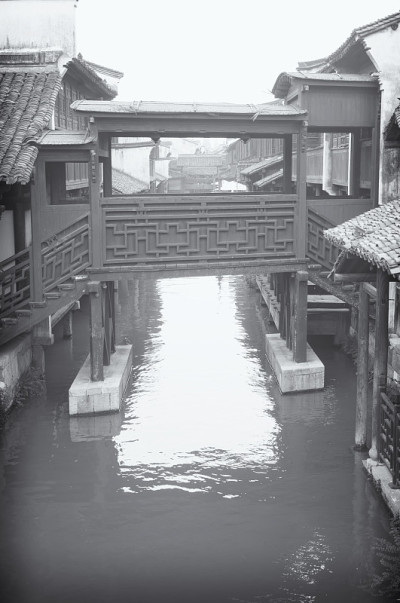 中国乌镇桐乡桥中式建筑