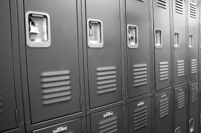 学生储物柜大学校园走廊储物柜