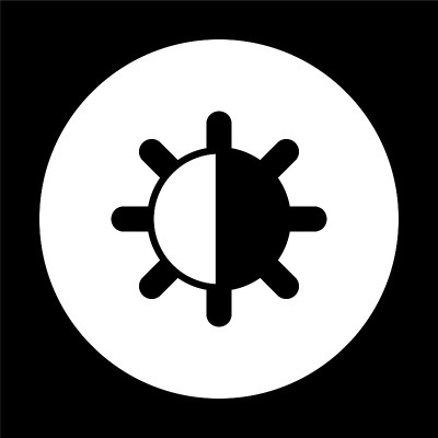 对比-黑色矢量图标