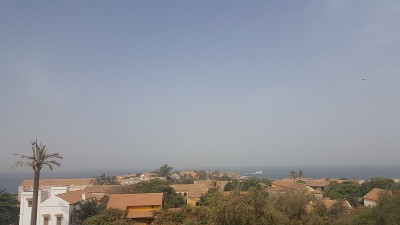 Gorée岛的全景