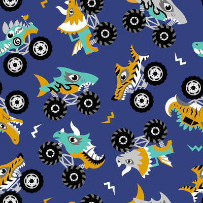 Scary animal monster trucks