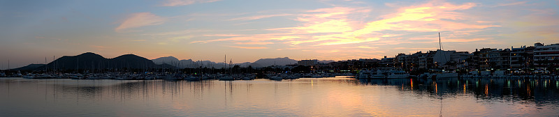 Alcudia日落全景