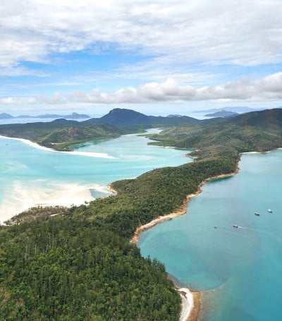热带岛屿鸟瞰图