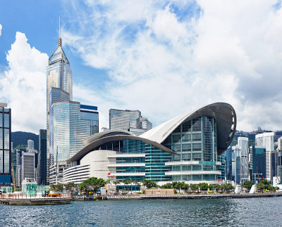 香港维多利亚港，上午