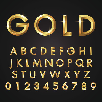 字母字体和数字