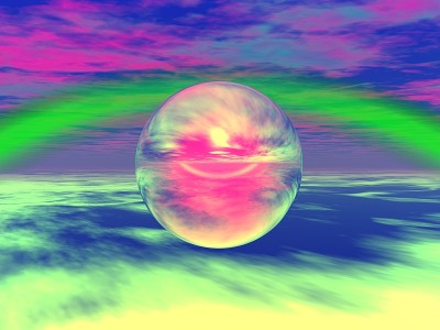 球体和天空的奇妙景观