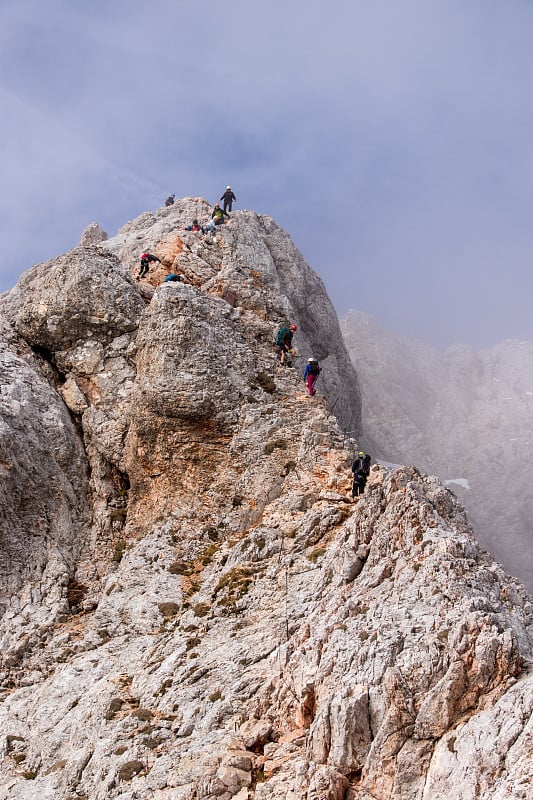 特里格拉夫山顶附近的危险地带