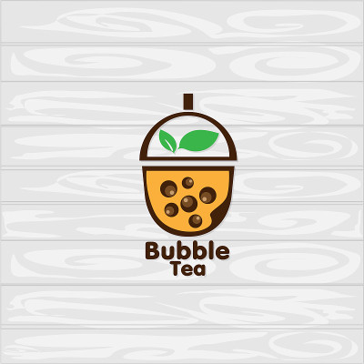 泡泡茶图标图标图形模板