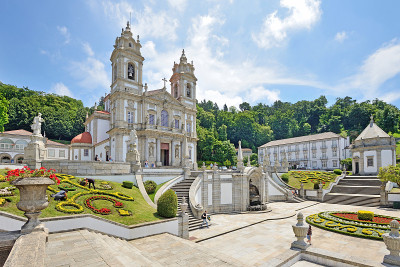 Bom Jesus do Monte сhurch在葡萄牙布拉加市附近