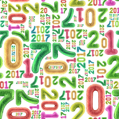 新年无缝图案