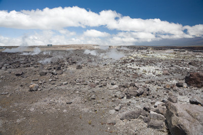 夏威夷火山蒸汽