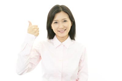 微笑的商业女性
