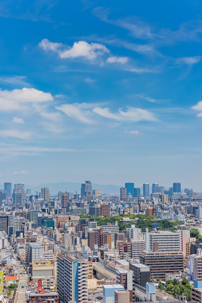 日本大阪市区的景色