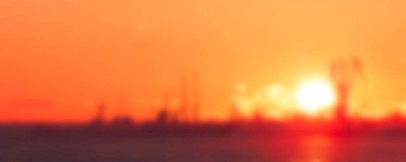 金色的夕阳模糊的影像