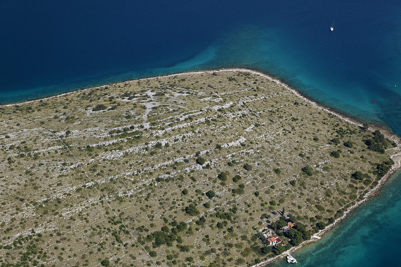 Aerial view of Telašćica Nature Park