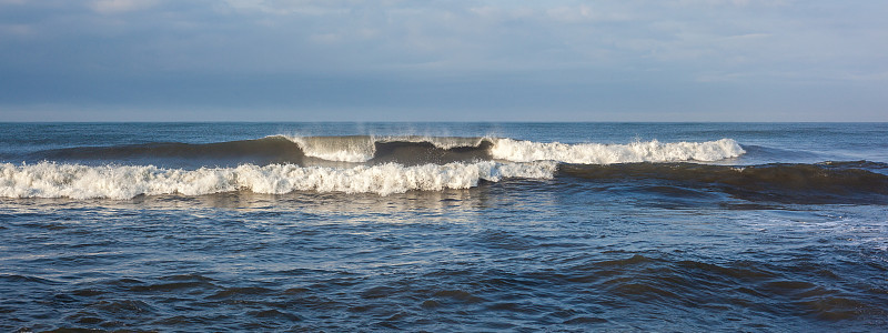 海浪，黑海，波蒂，格鲁吉亚海岸