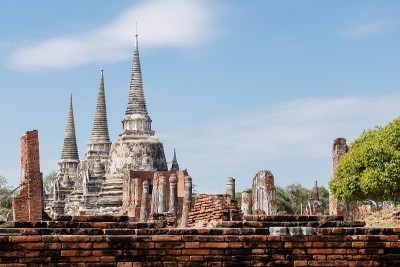 因陀斐特的Wat Ruins the Sanphet