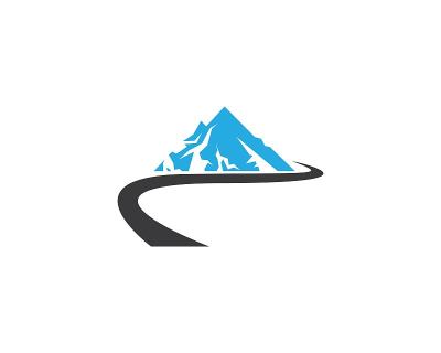 Mountain template vector icon