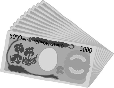Monochrome Backside Bunch of  Cute hand-painted Ja