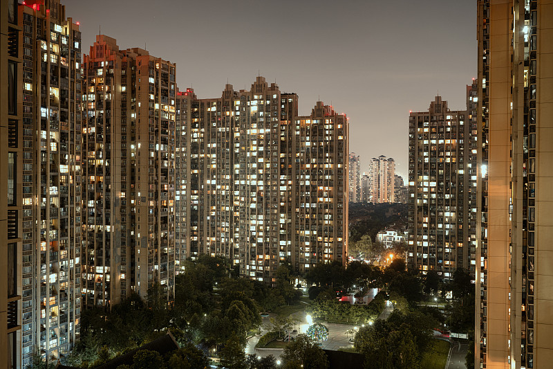 夜景城市高层