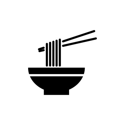 面条图标矢量插图模板设计流行