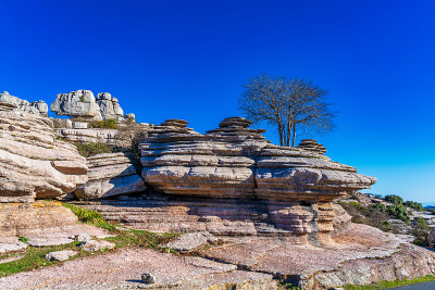 El Torcal de Antequera, Andalusia, Spain，在Antequer