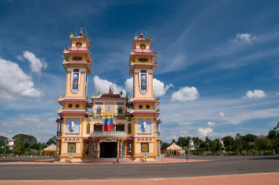 越南胡志明市附近的大宁寺高台寺